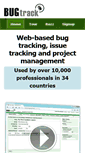 Mobile Screenshot of bugtrack.net