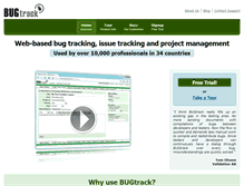 Tablet Screenshot of bugtrack.net